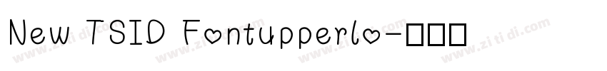 New TSID Fontupperlo字体转换